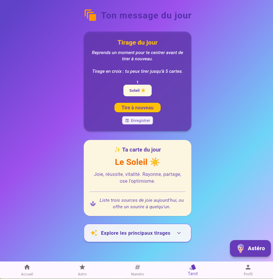 Tirage tarot